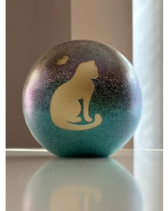 Frosted Noorderlicht 0.5 Kat zittend en hartje gold brushed