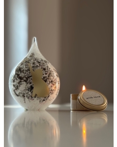 Frosted Bubble foil kat-vlinder goud kleur