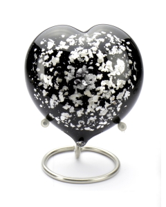 Black-silver heart