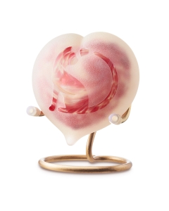 Frosted medium heart rose kat staart en hartje